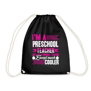 I'm A Preschool Teacher - Drawstring Bag - black - Front