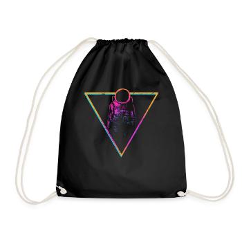 astronaut - Drawstring Bag - black - Front