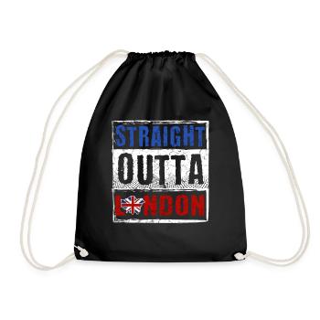 Straight Outta London - Sac de sport léger - noir - Devant
