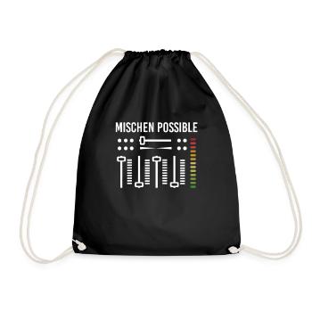 Mischen Possible Tontechniker Toningenieur - Turnbeutel - Schwarz - Vorne