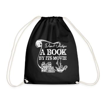 Livre Ne jugez pas un livre - Sac de sport léger - noir - Devant