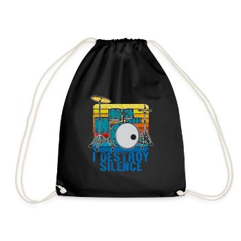 Drummer Drums Drummer Drums Fun Gift - Sac de sport léger - noir - Devant