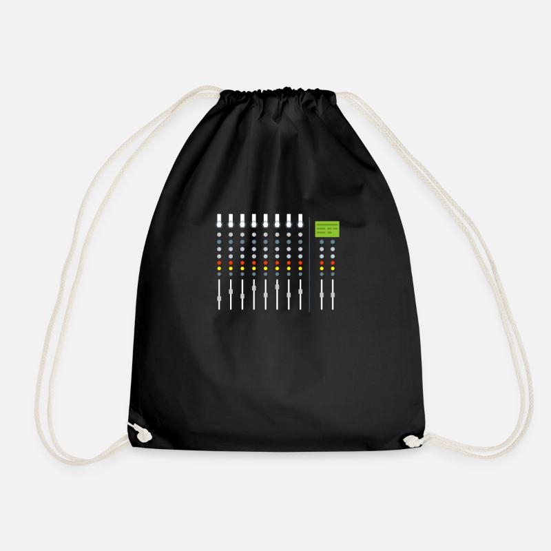 sound engineer - Drawstring Bag - black