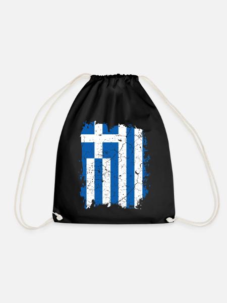 Drapeau de la Grèce - Sac de sport léger - noir