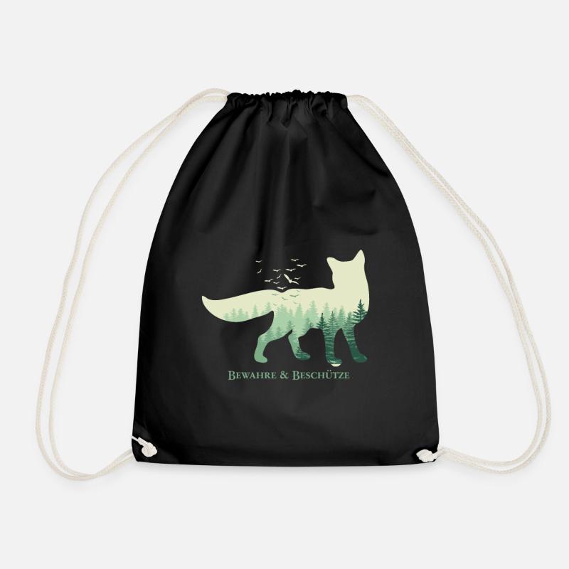 renard - Sac de sport léger - noir