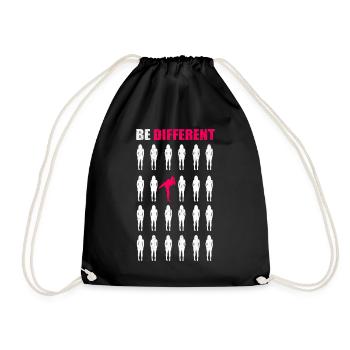 Karate girl martial arts martial arts girl gift - Drawstring Bag - black - Front