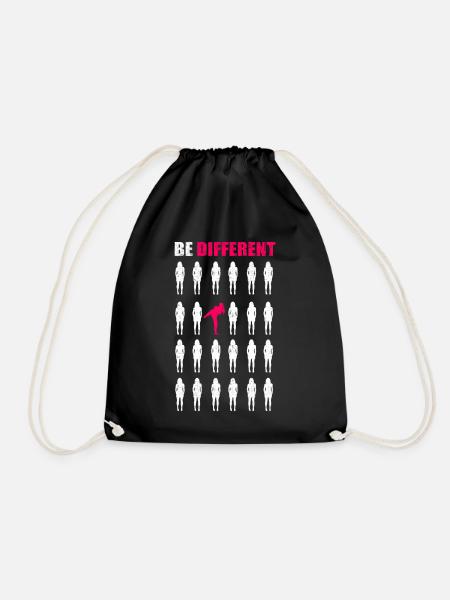 Karate Girl Kampfkunst Kampfsport Mädchen Geschenk - Turnbeutel - Schwarz