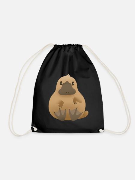Platypus (platypus) - Drawstring Bag - black