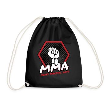 MMA - Drawstring Bag - black - Front