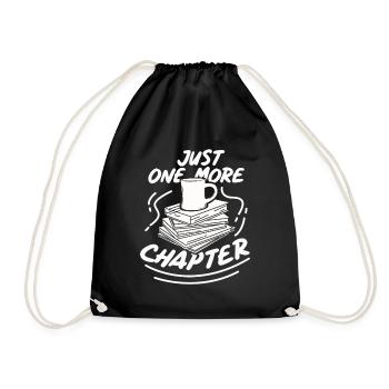Read books book gift bookshelf - Drawstring Bag - black - Front