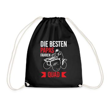 Besten Papas Fahren Quad Quadfahrer Bike Offroad - Turnbeutel - Schwarz - Vorne