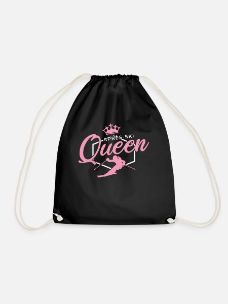 Après-Ski Queen Frauen Apres Ski Outfit - Turnbeutel - Schwarz