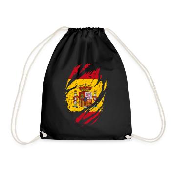 Espagne Drapeau - Sac de sport léger - noir - Devant