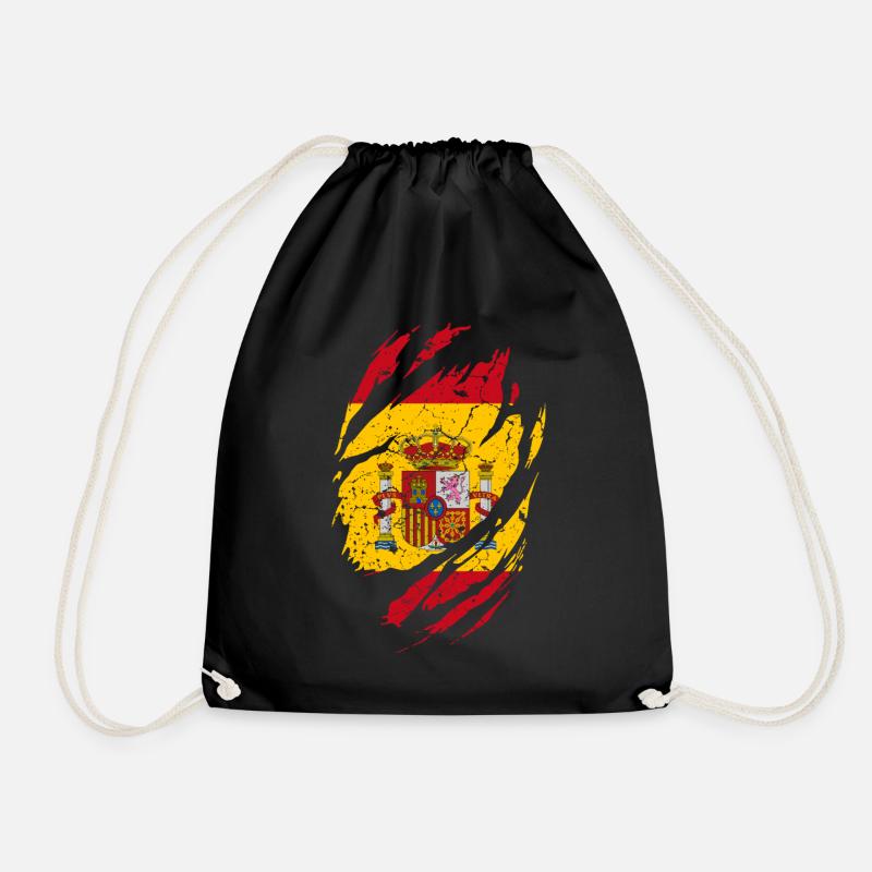 Espagne Drapeau - Sac de sport léger - noir