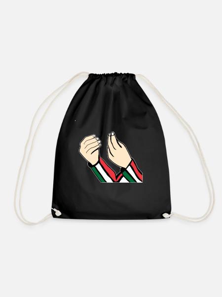 Conception de drapeau italien avec italien - Sac de sport léger - noir