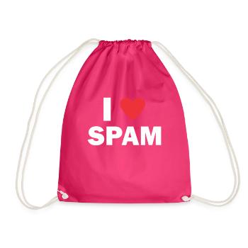 Spam mail email cadeau d'anniversaire - Sac de sport léger - fuchsia - Devant