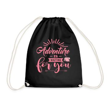 L’aventure vous attend pw - Sac de sport léger - noir - Devant