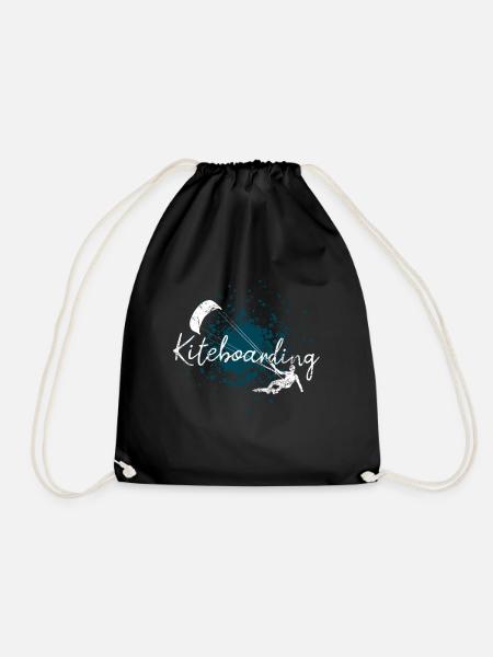 Kiteboard - Turnbeutel - Schwarz