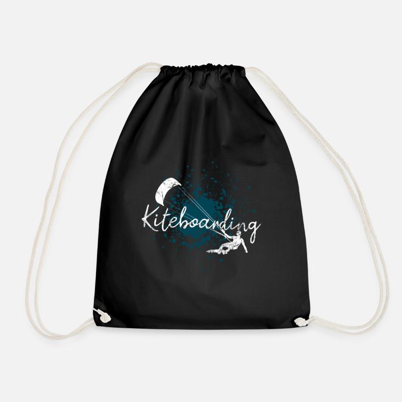 Kiteboard - Turnbeutel - Schwarz