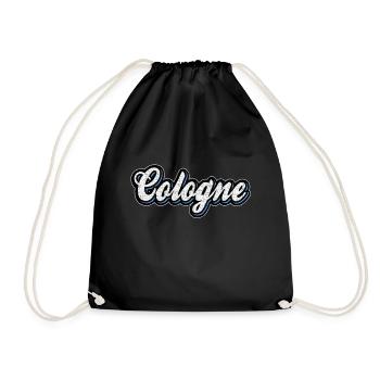 Cologne Schriftzug Vintage Colonia Kölsch Fan Köln - Turnbeutel - Schwarz - Vorne