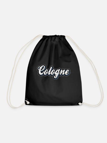 Cologne Schriftzug Vintage Colonia Kölsch Fan Köln - Turnbeutel - Schwarz