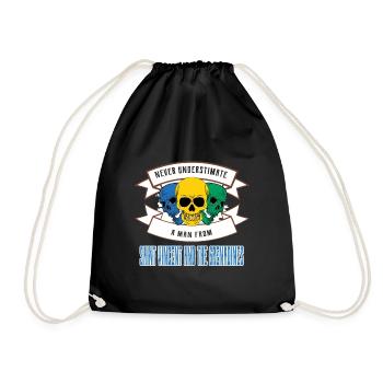 Never underestimate someone from St. Vincent and the Others - Drawstring Bag - black - Front