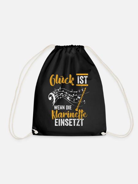Klarinette Band - Turnbeutel - Schwarz