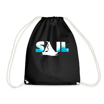 navigation à voile - Sac de sport léger - noir - Devant