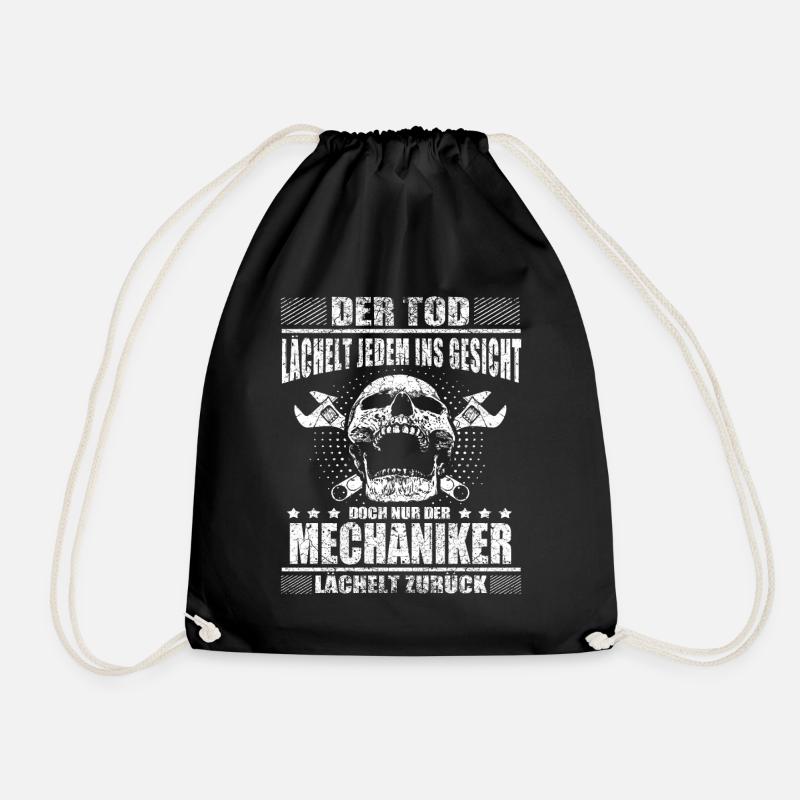 Mechaniker Lustiger Spruch - Turnbeutel - Schwarz