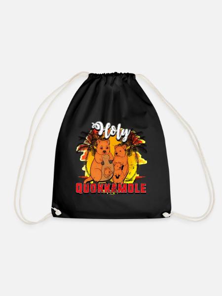 Quokka - Drawstring Bag - black