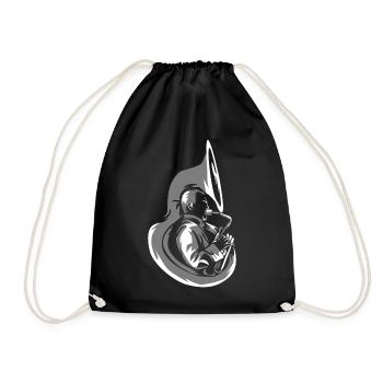 Sousaphon Geschenk - Turnbeutel - Schwarz - Vorne