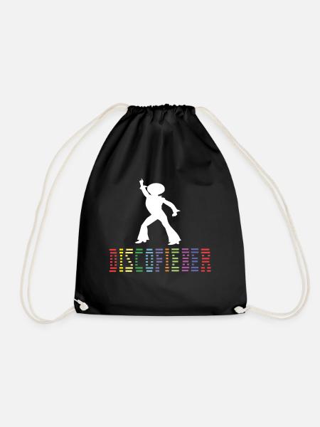 70er Jahre 70er Disco Sibziger 70er Mode 70er Mode - Turnbeutel - Schwarz