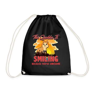 Quokka - Drawstring Bag - black - Front
