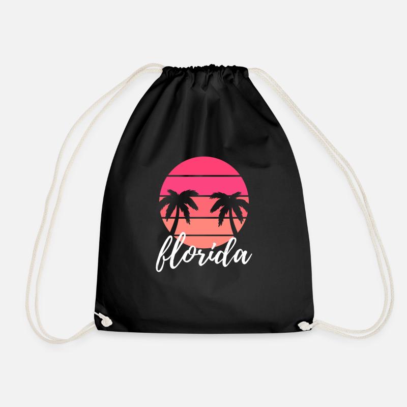 Florida - Drawstring Bag - black