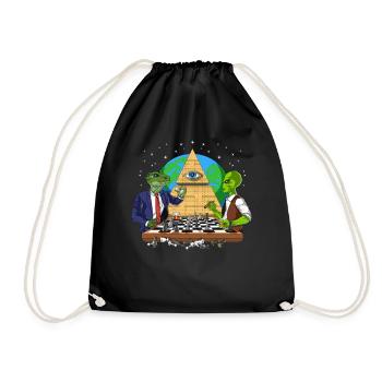 Illuminati Alien Conspiracy - Sac de sport léger - noir - Devant