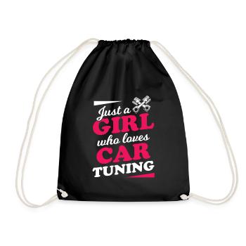 Technicien mécatronique tournevis tuner tuning fille - Sac de sport léger - noir - Devant
