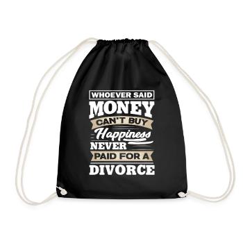 Divorce Pay - Drawstring Bag - black - Front