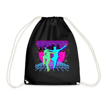 Fête des années 80 - Sac de sport léger - noir - Devant