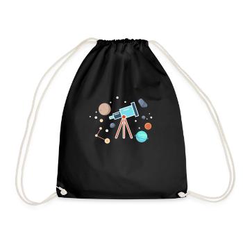 astronomie - Sac de sport léger - noir - Devant