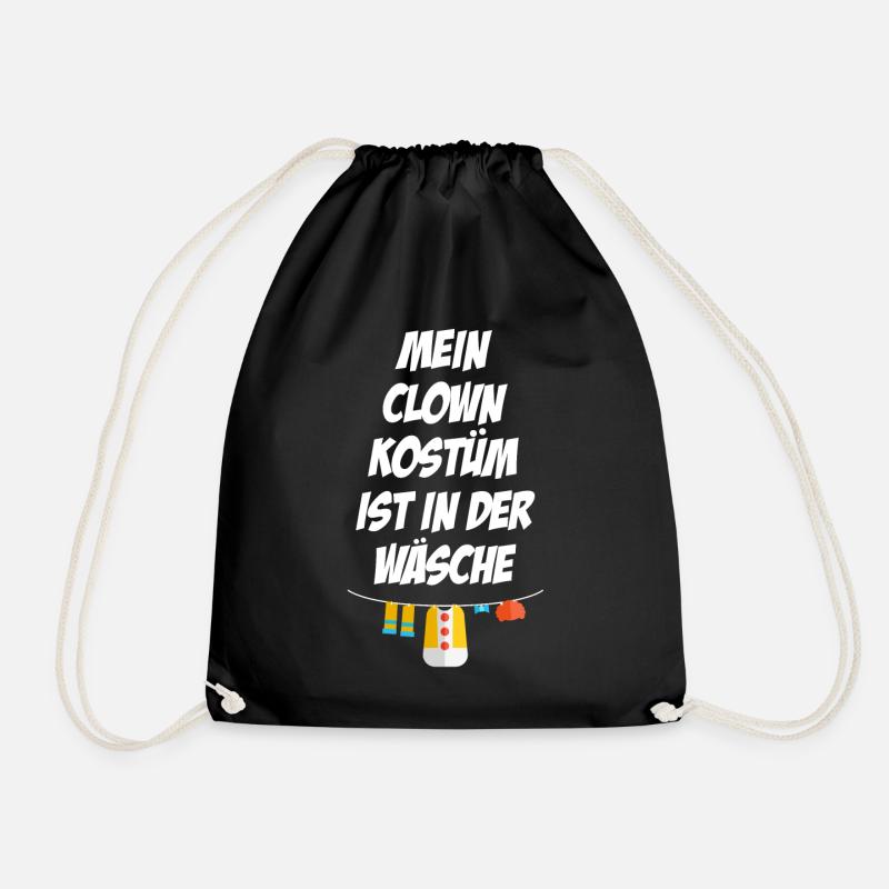 Clown Kostüm - Turnbeutel - Schwarz