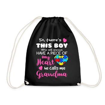 Ce garçon m'appelle sensibilisation à l'autisme de grand-mère - Sac de sport léger - noir - Devant
