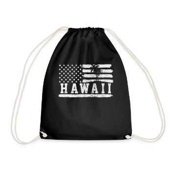 Hawaii - Drawstring Bag - black - Front