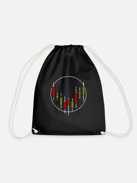 trade - Drawstring Bag - black