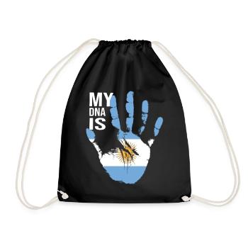 Argentine Falg, mon ADN est argentin, Argentine - Sac de sport léger - noir - Devant