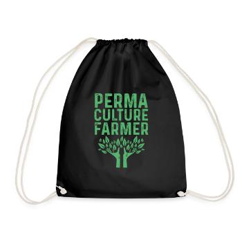 Permaculture Gardener - Drawstring Bag - black - Front