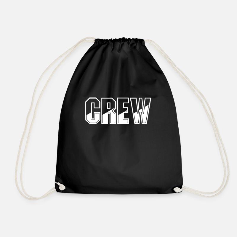 Crew Staff Team - Turnbeutel - Schwarz
