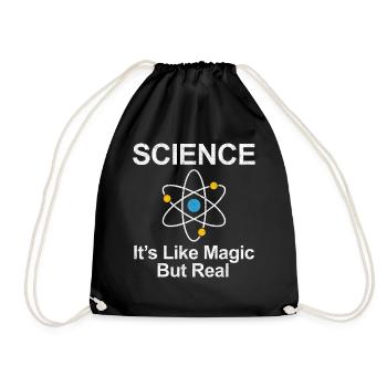 Science - C'est comme un cadeau magique mais réel - Sac de sport léger - noir - Devant