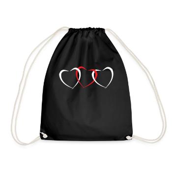 Saint Valentin - Sac de sport léger - noir - Devant