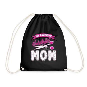 Barbier maman - Sac de sport léger - noir - Devant