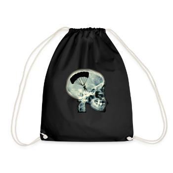 Voler en parapente - Sac de sport léger - noir - Devant